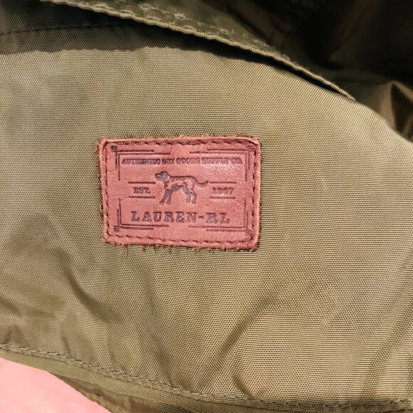 Lauren RL Ralph Lauren Vest Womens Medium Green Hunting Dog Print - Picture 7 of 12